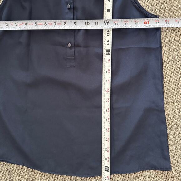 J CREW Lot/3 Sleeveless Popover Lightweight Tops Blouses Red, Navy, Black sz 6 - Picture 8 of 9